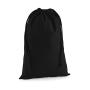 Premium Cotton Stuff Bag - Black - S