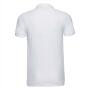 Men's Fitted Stretch Polo, White, 3XL, RUS