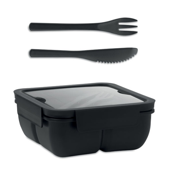 SATURDAY - Lunch box with cutlery 600ml