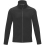 Zelus men's fleece jacket - Solid black - 3XL