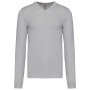 Heren pullover met v-hals Grey Melange 3XL