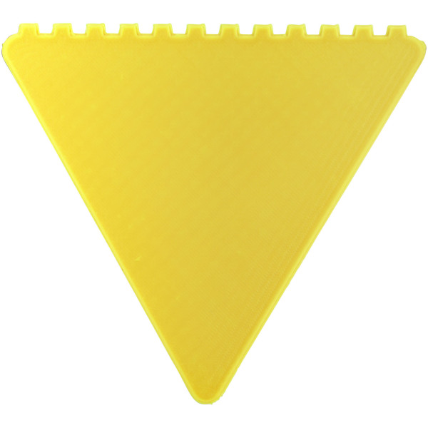 Frosty 2.0 triangular recycled plastic ice scraper - Yellow