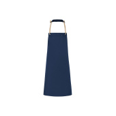 LS 40 Bib Apron New-Nature , from sustainable material , 65 % GRS Certified Recycled Polyester / 35 % Conventional Cotton - steel blue - Stck