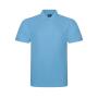 Pro Piqué Polo Shirt, Sky Blue, 5XL, Pro RTX