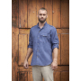 JM 28 Chef Shirt Jeans-Style - vintage blue - 48