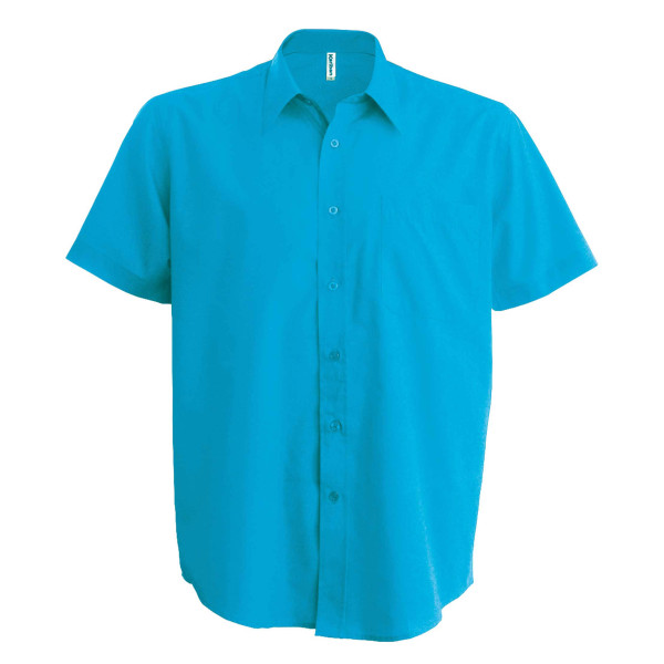 Ace - Heren overhemd korte mouwen Bright Turquoise L