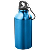 Oregon 400 ml aluminium waterfles met karabijnhaak - Blauw