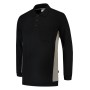 Polosweater Bicolor Borstzak 302001 Black-Grey 4XL