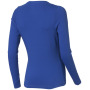 Ponoka biologisch dames t-shirt met lange mouwen - Blauw - M