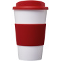 Americano® 350 ml insulated tumbler with grip - Red/White