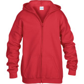 Heavy Blend™classic Fit Youth Full Zip Hooded Sweatshirt Red XS