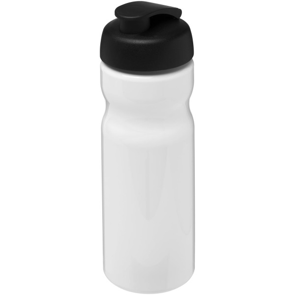 H2O Active® Base 650 ml flip lid sport bottle - White/Solid black