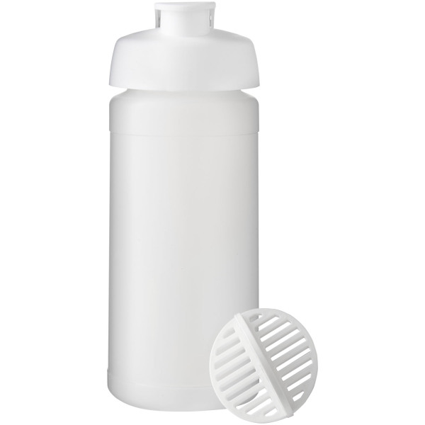 Baseline Plus 500 ml shaker bottle - White/Frosted clear