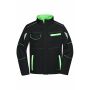Workwear Softshell Jacket - COLOR - - black/lime-green - 6XL