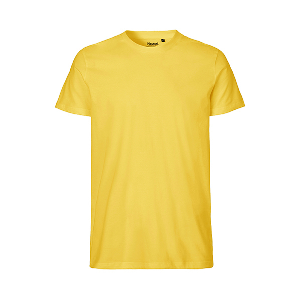 Neutral mens fitted t-shirt-Yellow-3XL