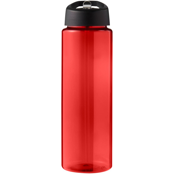 H2O Active® Eco Vibe 850 ml spout lid sport bottle - Red/Solid black