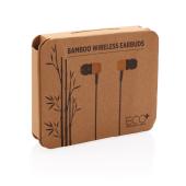 Bamboo trådløs øretelefon, brun