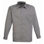 Long Sleeve Poplin Shirt, Dark Grey, 17, Premier