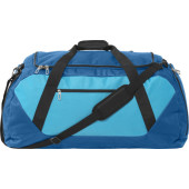 Polyester (600D) sporttas donkerblauw/lichtblauw