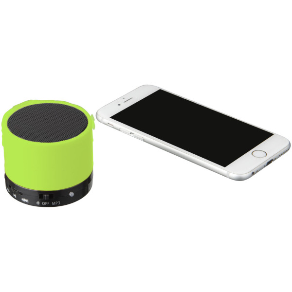 Duck cilinder Bluetooth® speaker met rubberen afwerking - Lime