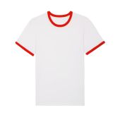 Ringer - Uniseks T-shirt met contrasterende boorden - XL