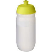 HydroFlex™ Clear 500 ml soft drikkeflaske - Limefarvet/Frostet klar