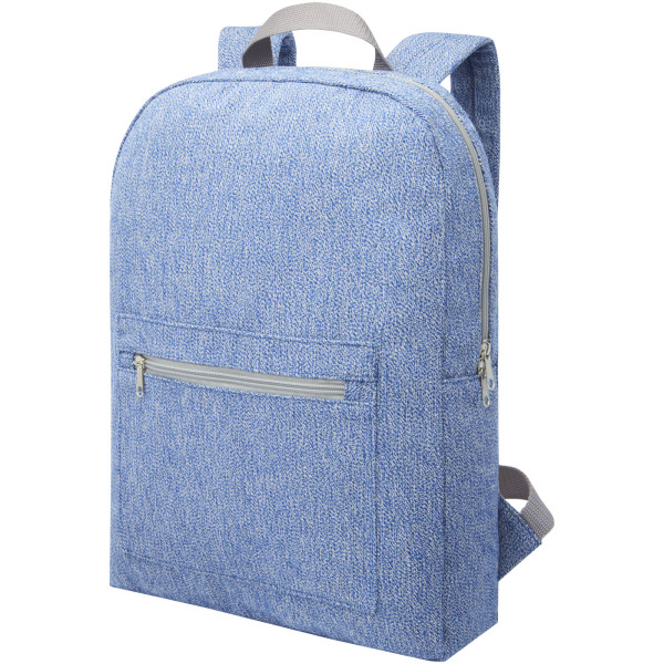 Pheebs 450 g/m² recycled cotton and polyester backpack 10L - Heather navy