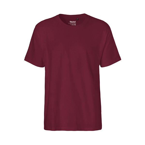Neutral mens classic t-shirt-Bordeaux-S