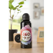 Aluminium fles Isobel zwart