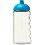 H2O Active® Bop 500 ml bidon met koepeldeksel - Transparant/Aqua blauw