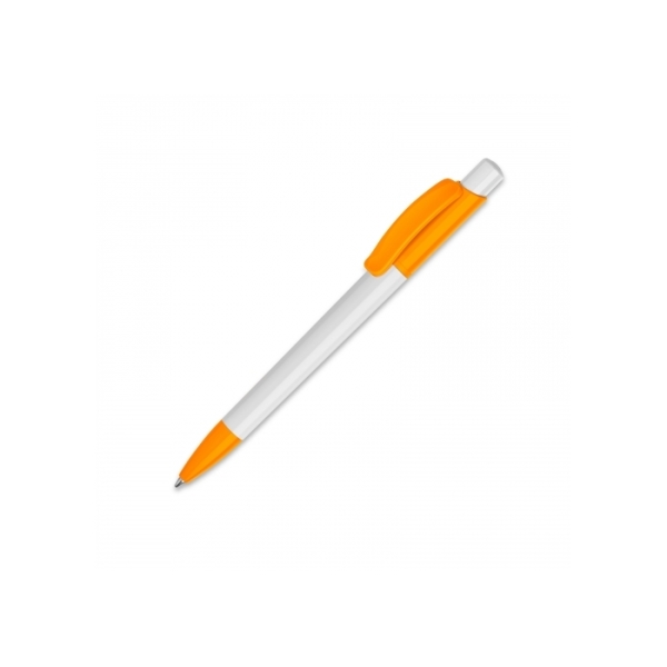 Ball pen Kamal hardcolour - White / Orange