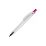Ball pen Riva hardcolour - white / dark pink