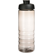 H2O Active® Treble 750 ml drikkeflaske med fliplåg - Koksgrå/Ensfarvet sort