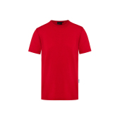 TM 9 Men's Workwear T-Shirt Casual-Flair, from Sustainable Material , 51% GRS Certified Recycled Polyester / 46% Conventional Cotton / 3% Conventional Elastane - red - M