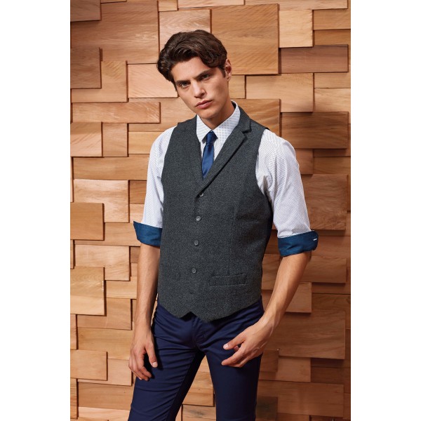 Men's herringbone waistcoat