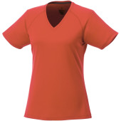 Amery cool fit V-hals dames t-shirt met korte mouwen - Oranje - XXL