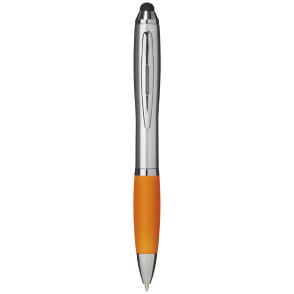 Nash stylus balpen met gekleurde grip - Oranje