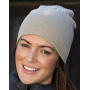 Delux Double Knit Cotton Beanie Hat - Navy - One Size