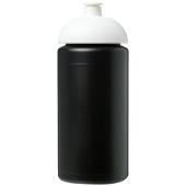 Baseline® Plus grip 500 ml sportflaska med kupollock - Svart/Vit