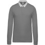 Rugbypolo Light Grey / White M