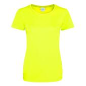 AWDis Ladies Cool Smooth T-Shirt, Electric Yellow, XS, Just Cool