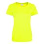 AWDis Ladies Cool Smooth T-Shirt, Electric Yellow, XS, Just Cool