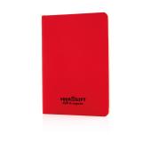 Flexibel notitieboekje met softcover, rood