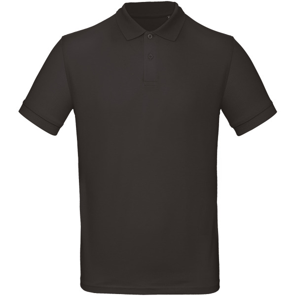 Men's organic polo shirt Black S