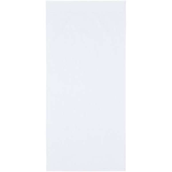 Nora 550 g/m² cotton bath towel 50x100 cm - White