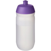 HydroFlex™ Clear 500 ml soft drikkeflaske - Lilla/Frostet klar
