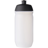HydroFlex™ Clear 500 ml soft drikkeflaske - Ensfarvet sort/Frostet klar