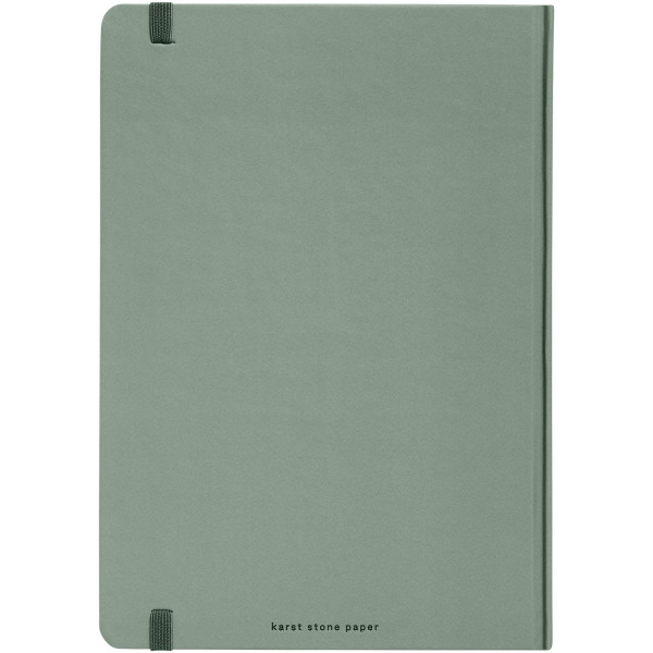 Karst® A5 stone paper hardcover notebook - lined - Heather green