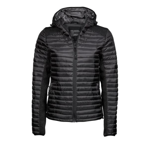 Ladies Crossover Hooded Padded Outdoor Jacket
