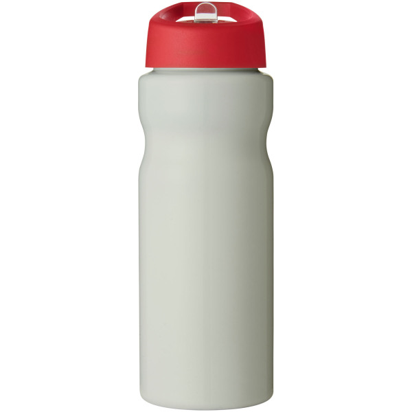 H2O Active® Eco Base 650 ml spout lid sport bottle - Ivory white/Red